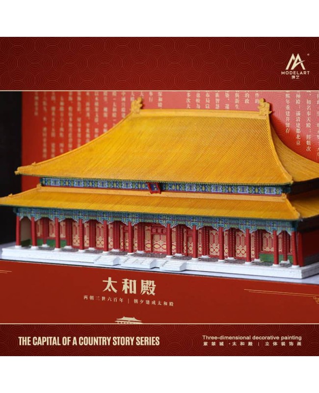 (預訂 Pre-order) ModelArt 1:64 京城故事系列--太和殿桌面相框擺件燈光模型場景 限量999套 MO983008