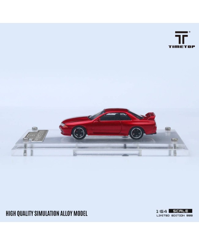 (預訂 Pre-order) TimeTop 1/64 Nissan GTR R32 (Diecast car model) 限量999台 Metallic Red TT644124