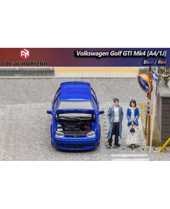 (預訂 Pre-order) Focal Horizon FH 1:64 VW Golf GTI Mk4 (Diecast car model) 限量699台 Blue 藍色
