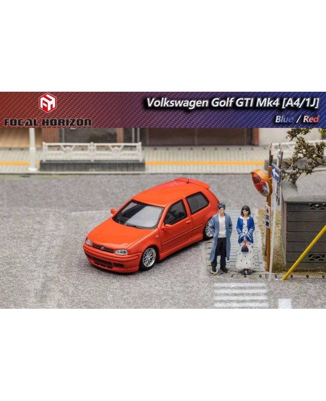 (預訂 Pre-order) Focal Horizon FH 1:64 VW Golf GTI Mk4 (Diecast car model) 限量699台 Orange-Red 橙紅
