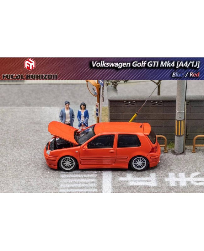 (預訂 Pre-order) Focal Horizon FH 1:64 VW Golf GTI Mk4 (Diecast car model) 限量699台 Orange-Red 橙紅
