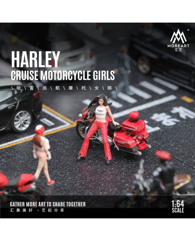 (預訂 Pre-order) MoreArt 1:64 HARLEYCRUISE MOTORCYCLE GIRLS Resin Doll Model