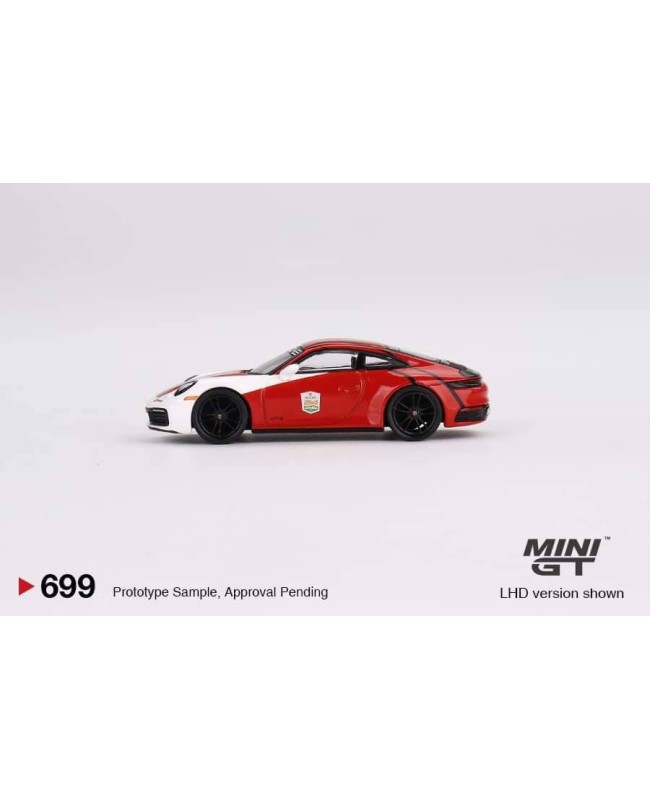(預訂 Pre-order) MINI GT 1/64 MGT00699-L Porsche 911 (992) Carrera S Safety Car 2023 IMSA Daytona 24Hr. LHD (Diecast car model)