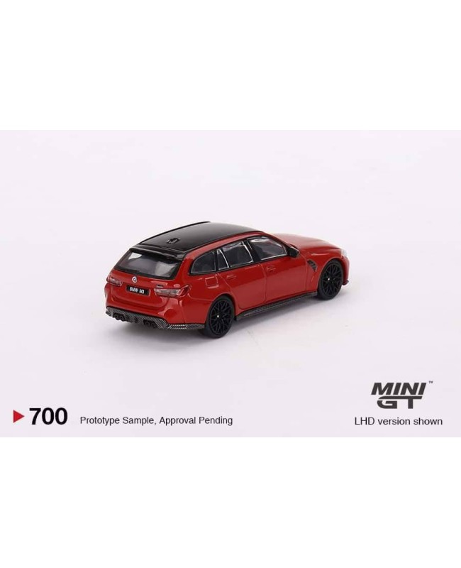 (預訂 Pre-order) MINI GT 1/64 MGT00700-R BMW M3 Competition Touring (G81) Toronto Red Metallic RHD (Diecast car model)