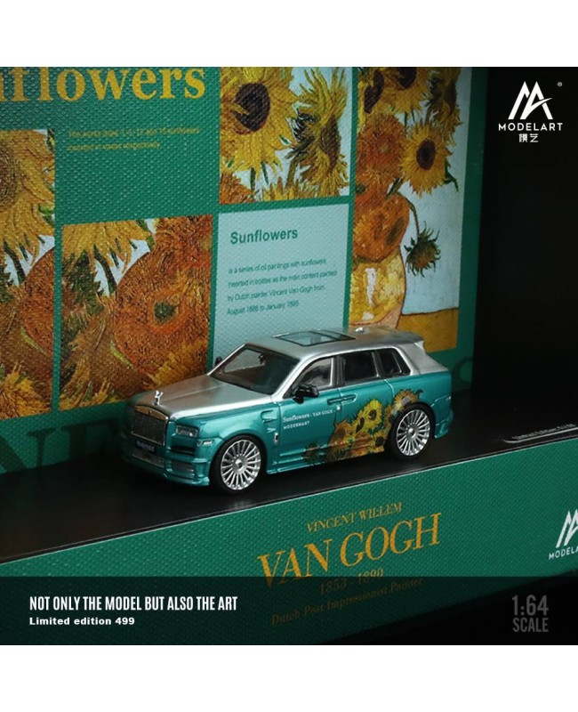 (預訂 Pre-order) ModelArt 1/64 VAN GOGH SERIES LIGHT BASED THREE-D PAINTING (Diecast car model) 限量499台 Sunflower MA301102