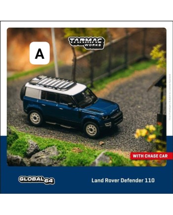 (預訂 Pre-order) Tarmac 1/64 T64G-020-BL - Land Rover Defender 110 Blue (Diecast car model)