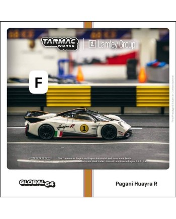 (預訂 Pre-order) Tarmac 1/64 T64G-TL035-WH - Pagani Huayra R Bianco Benny (Diecast car model)