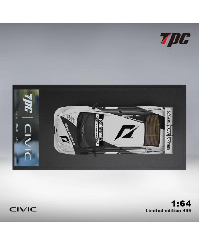 (預訂 Pre-order) TPC 1/64 Honda civic FD2 Black white Modified (Diecast car model) 普通版