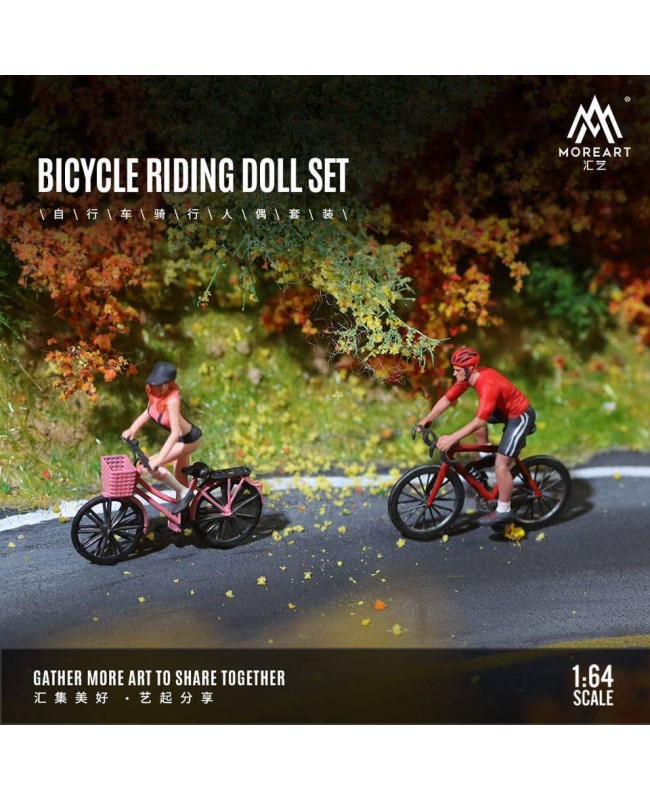 (預訂 Pre-order) MoreArt 1/64 BICYCLE RIDING DOLL SET MO222014