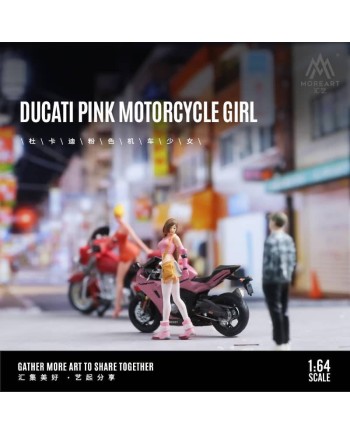 (預訂 Pre-order) MoreArt1:64 DUCATI PINK MOTORCYCLE GIRL MO222015