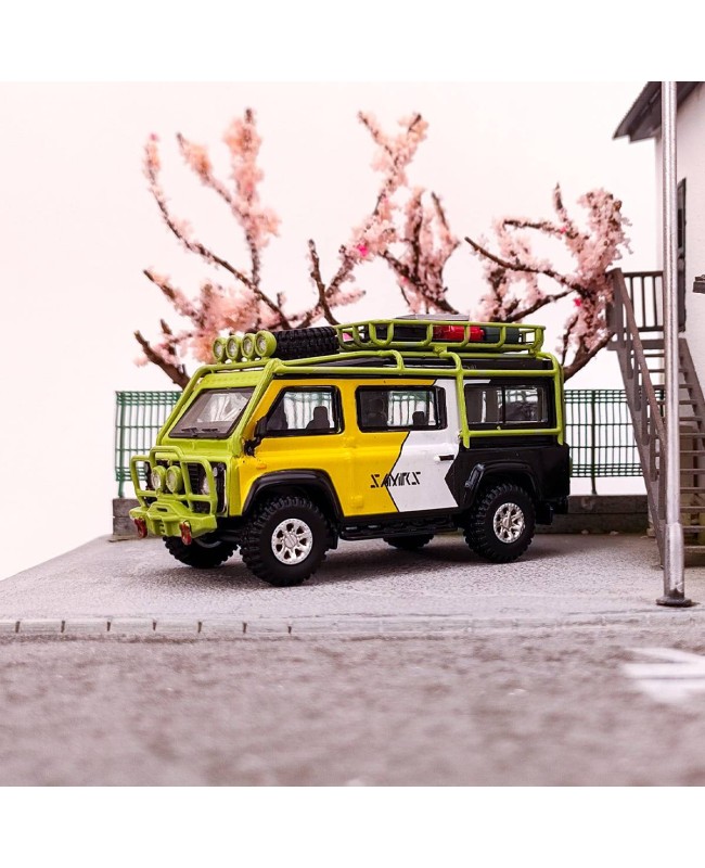 (預訂 Pre-order) Master 1/64 Land Rover Van (Diecast car model) 限量299台 Yellow White