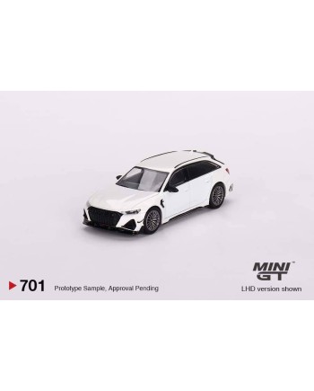 (預訂 Pre-order) MINI GT 1/64 MGT00701-R Audi ABT RS6-R Glacier White Metallic RHD (Diecast car model)