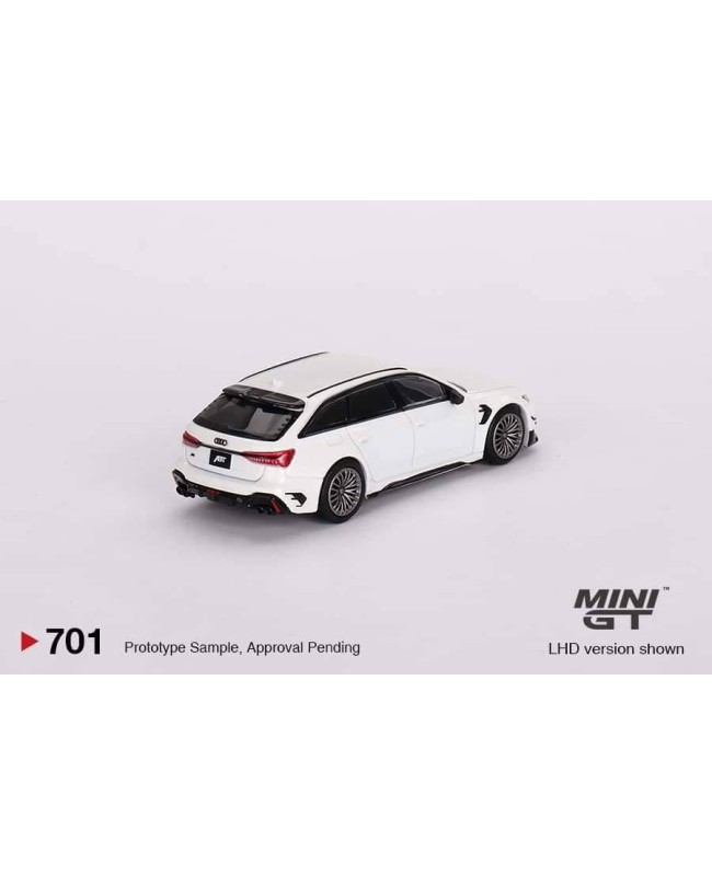 (預訂 Pre-order) MINI GT 1/64 MGT00701-R Audi ABT RS6-R Glacier White Metallic RHD (Diecast car model)