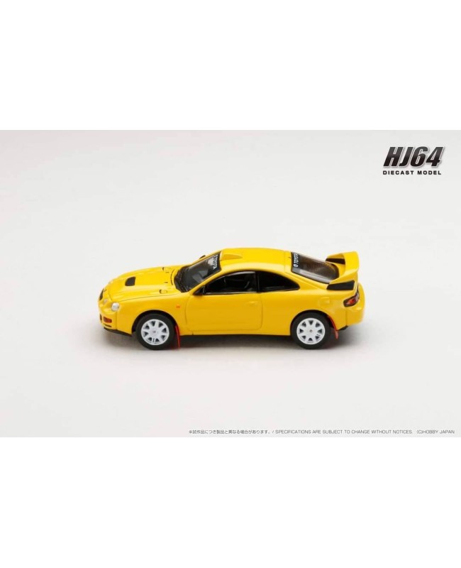 (預訂 Pre-order) HobbyJAPAN 1/64 Toyota CELICA GT-FOUR WRC Edition (ST205) Customized Version / 8 Spokes Wheel (Diecast car model) HJ641064CY   : Super Bright Yellow
