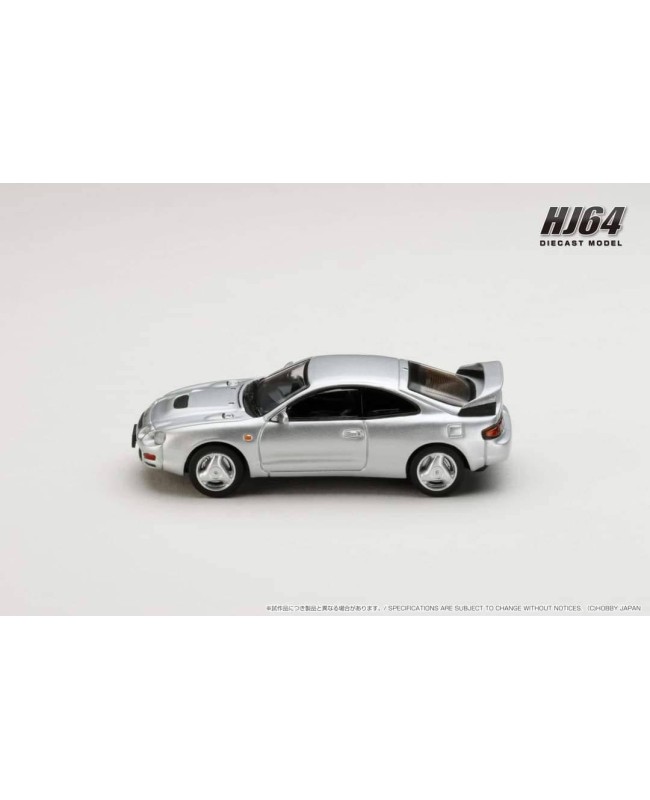 (預訂 Pre-order) HobbyJAPAN 1/64 Toyota CELICA GT-FOUR WRC Edition (ST205) with Engine Display Model (Diecast car model) HJ641064AS   : Sliver