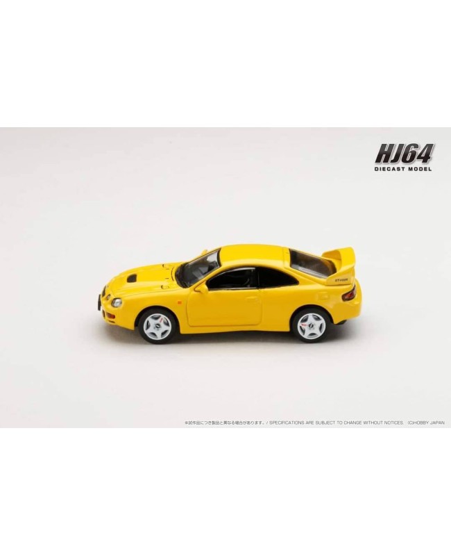 (預訂 Pre-order) HobbyJAPAN 1/64 Toyota CELICA GT-FOUR (ST205) JDM STYLE (Diecast car model) HJ642064AY   :  Super Bright Yellow