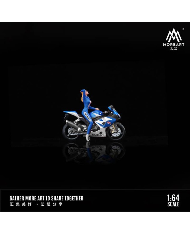 (預訂 Pre-order) MoreArt 1/64 Suzuki Motorcycle Girl Set MO222017