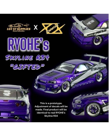 (預訂 Pre-order) Error404 X LOT 57 1/64  RYOHE's Nissan Skyline R34 