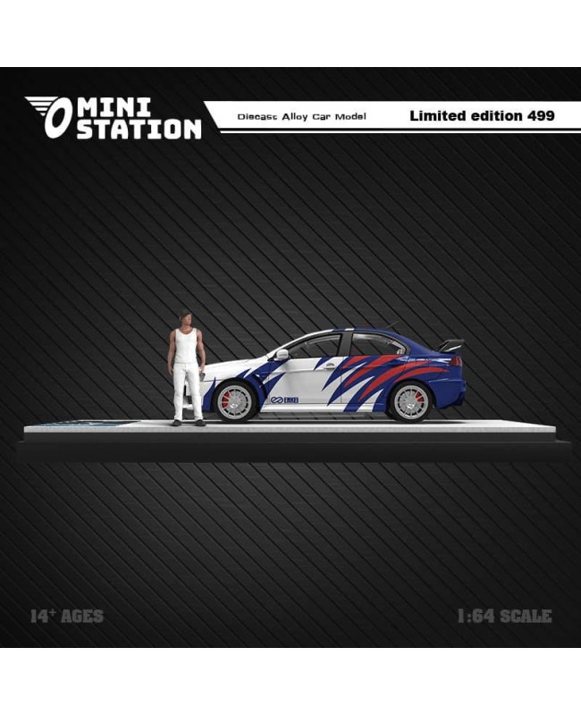 (預訂 Pre-order) Mini Station 1/64 Need for Speed Black List #9 Lancer EVO 人偶版 (Diecast car model) 限量499台