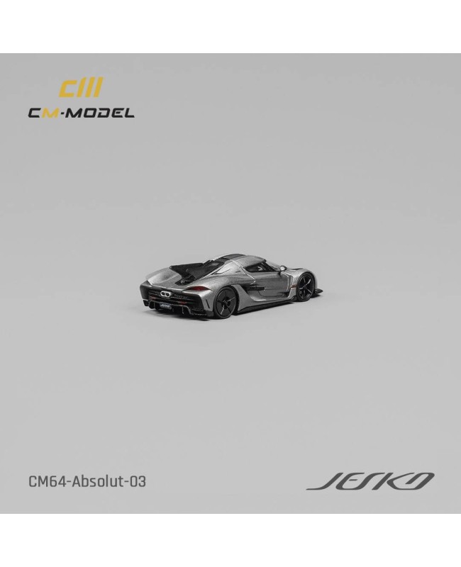 (預訂 Pre-order) CM model 1/64 Jesko Absolut Metallic gun gray/CM64-absolut-03 (Diecast car model)