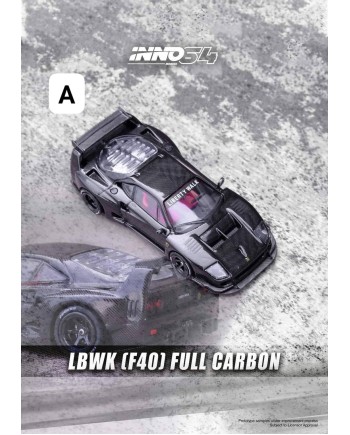 (預訂 Pre-order) Inno64 1/64 IN64-LBWKF40-FC: LBWK F40 Full Carbon (Diecast car model)