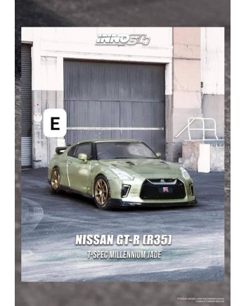 (預訂 Pre-order) Inno64 1/64 IN64-R35-MJADE: NISSAN GT-R (R35) Millennium Jade (Diecast car model)