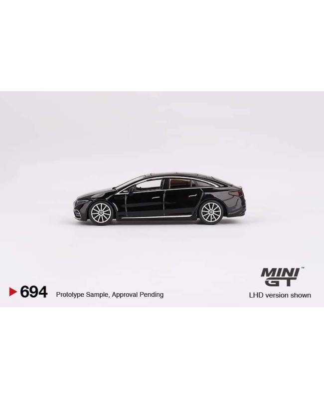 (預訂 Pre-order) MINI GT 1/64 Mercedes-Benz EQS 580 4MATIC Black -MGT00694-R (Diecast car model)