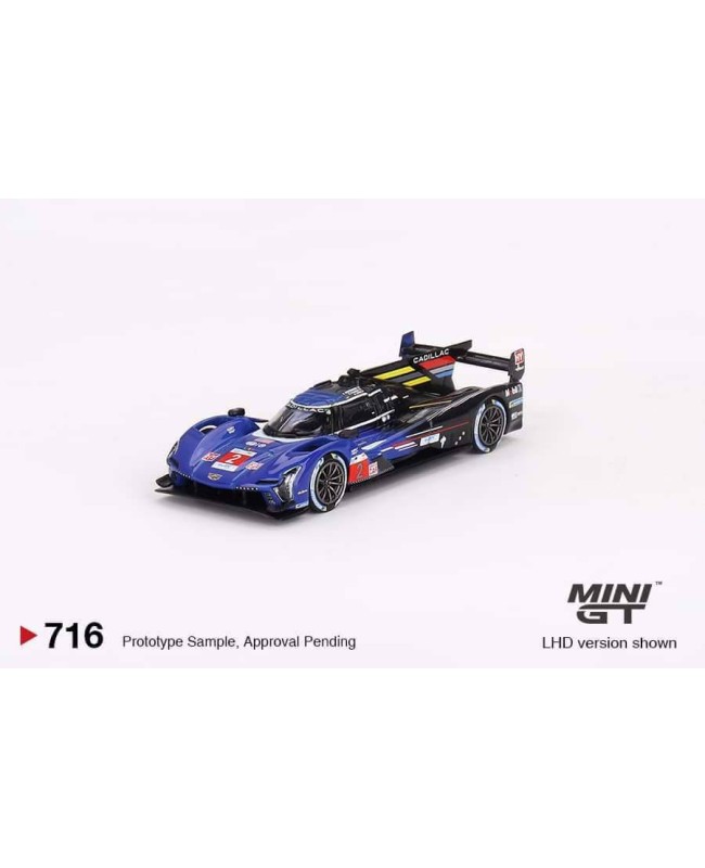 (預訂 Pre-order) MINI GT 1/64 Cadillac V-Series.R #2 Cadillac Racing  2023 Le Mans 24 Hrs  3rd Place- MGT00716-L (Diecast car model)