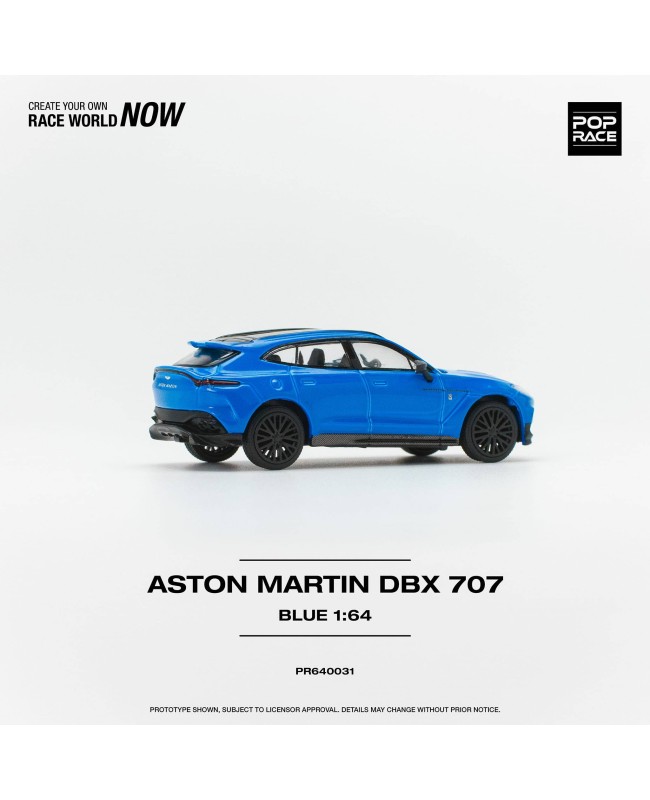 (預訂 Pre-order) POPRACE 1/64 PR640031 ASTON MARTIN DBX 707 BLUE (Diecast car model)