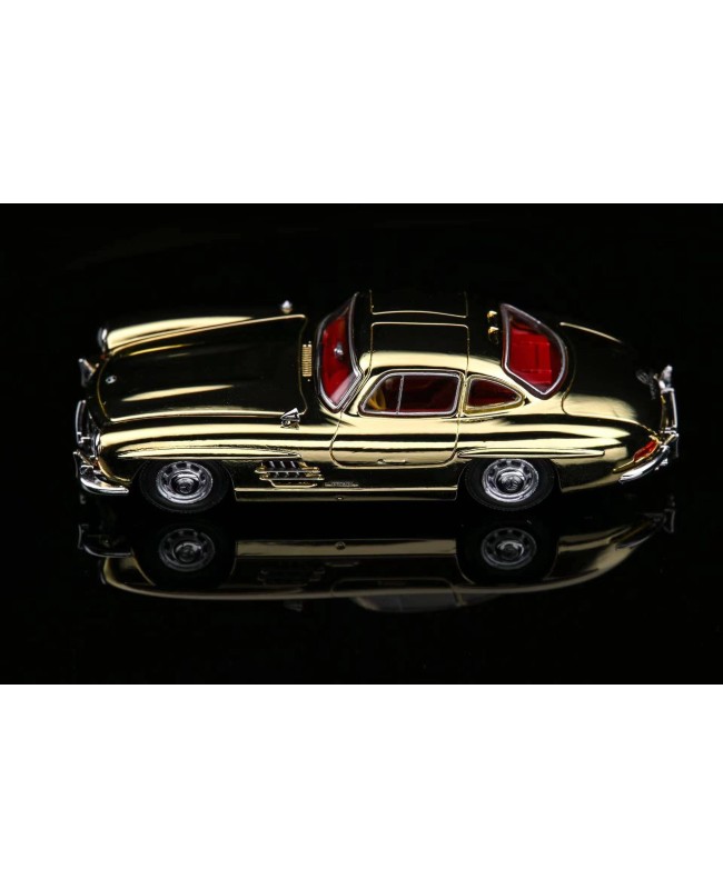 (預訂 Pre-order) Seeker 1:64 SL W198 300SL Coupe (Diecast car model) Chrome Gold 電鍍金