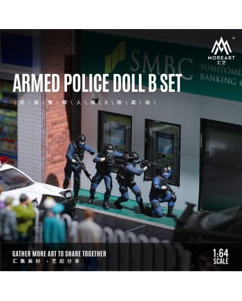 (預訂 Pre-order) MoreArt 1/64 ARMED POLICE DOLL B SET MO222020