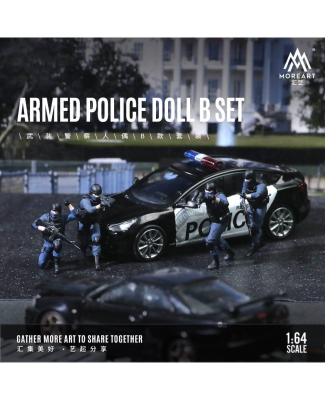 (預訂 Pre-order) MoreArt 1/64 ARMED POLICE DOLL B SET MO222020