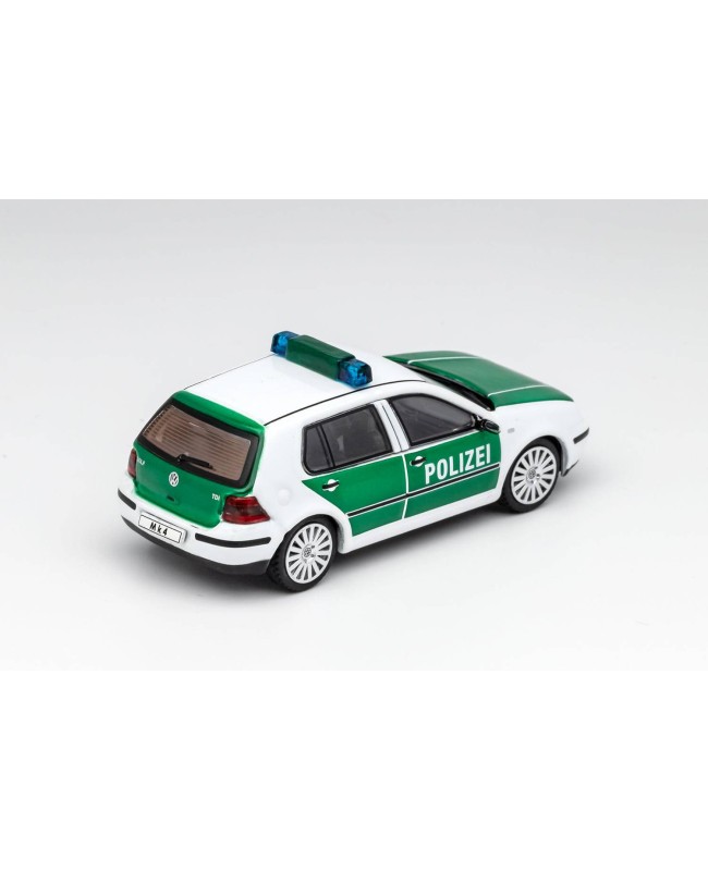 (預訂 Pre-order) GCD 1/64 Volkswagen MK4 (Diecast car model) Golf MK4 German police car version KS-031-224