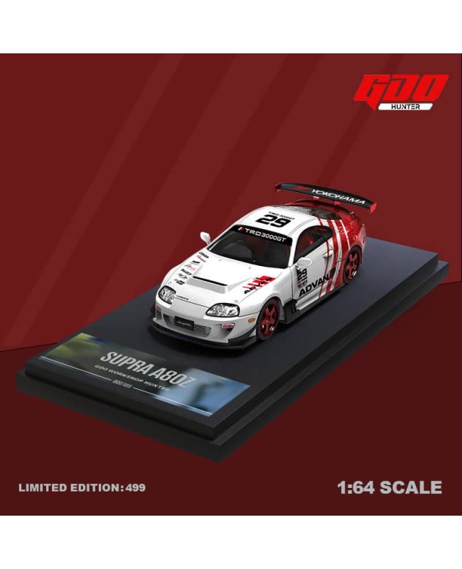 (預訂 Pre-order) GDO Hunter X TimeMicro 1:64 Supra A80Z Trd Advan (Diecast car model) 限量499台