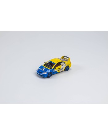 (預訂 Pre-order) XF Model 1/64 Integra Style 4th generation DC5 ,2004 Type-R Later Version (Diecast car model) 限量499台 Blue-Yellow 95# Blue Wheel