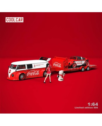 (預訂 Pre-order) Cool Car 1:64 Coca-Cola livery (Diecast car model) 限量500台 Trailer set: CC642928-T