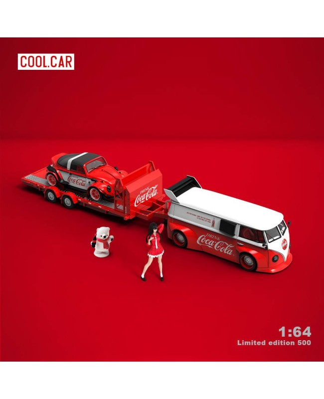 (預訂 Pre-order) Cool Car 1:64 Coca-Cola livery (Diecast car model) 限量500台 Trailer set: CC642928-T