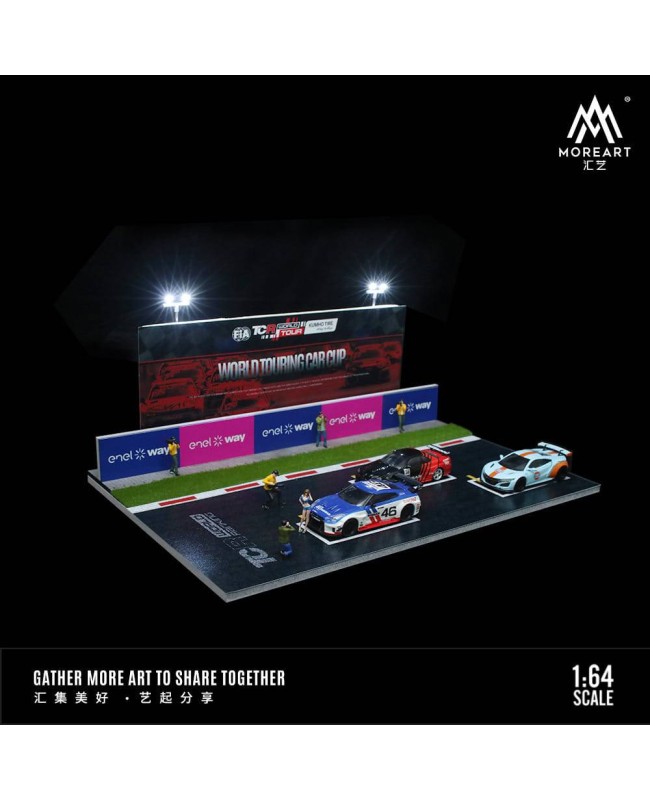 (預訂 Pre-order) MoreArt 1/64 EVENT ASSEMBLY SCENE WTCR Touring Car World Cup MO925104