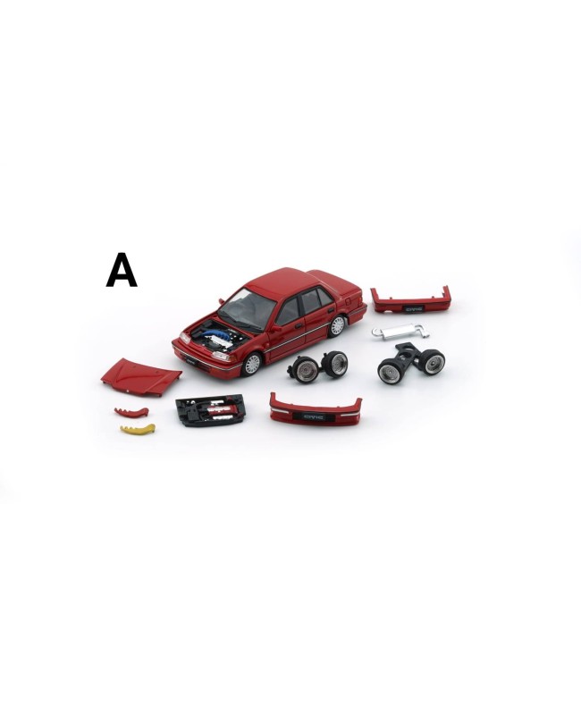 (預訂 Pre-order) BM Creations 1/64 BM64B0400 Honda Civic EF2 1991 Red RHD (Diecast car model)