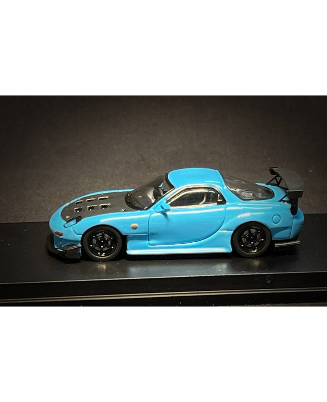 (預訂 Pre-order) 123 Hobby 1/64 FD3S RX7 (Diecast car model) 限量888台 BB Blue