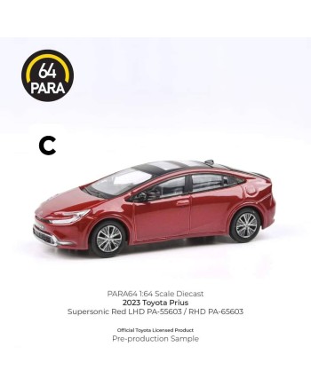 (預訂 Pre-order) PARA64 1/64 PA-65603 2023 Toyota Prius Supersonic Red RHD (Diecast car model)