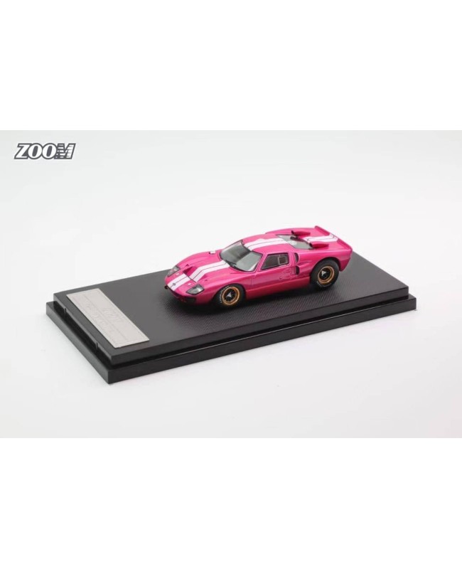 (預訂 Pre-order) Zoom 1:64  Ford GT40 Mk II 2 (Diecast car model) Pink