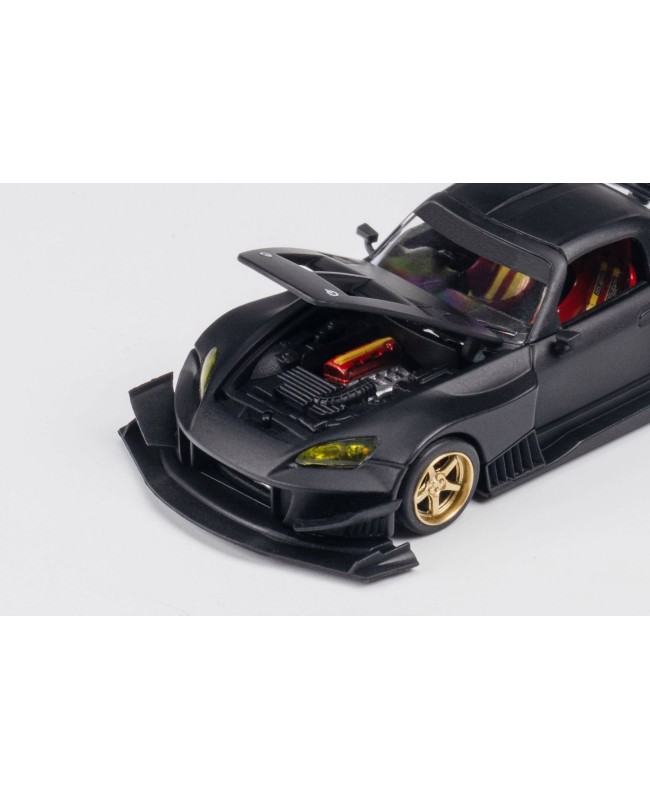 (預訂 Pre-order) Micro Turbo 1/64 S2000 JS Race Car Matte Black (Diecast car model)