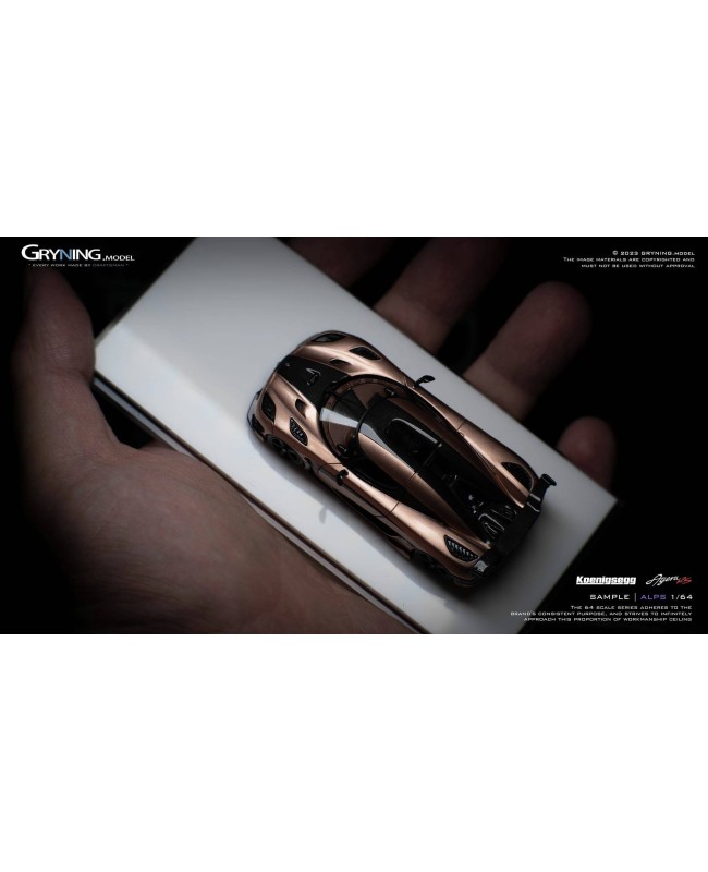 (預訂 Pre-order) GRYNING.model 1/64 Koenigsegg  Agera RS (Resin car model) 限量999台 GA001B Taipei gold/Carbon