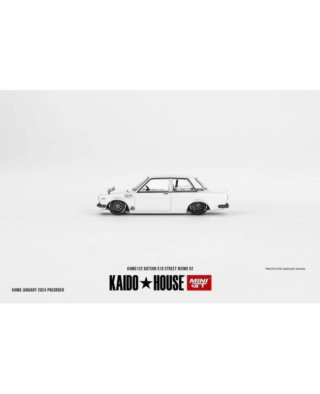 (預訂 Pre-order) KaidoHouse x MINI GT KHMG122 Datsun 510 Street Nismo V2 (Diecast car model)