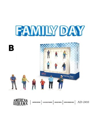 (預訂 Pre-order) American Diorama 1/64 AD-2410 Figure Set: Family Day