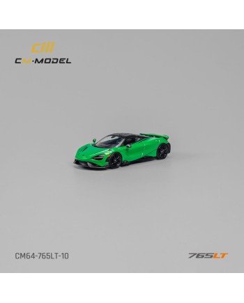 (預訂 Pre-order) CM model 1/64 Mclaren 765LT Chrome  green/CM64-765LT-10 (Diecast car model)