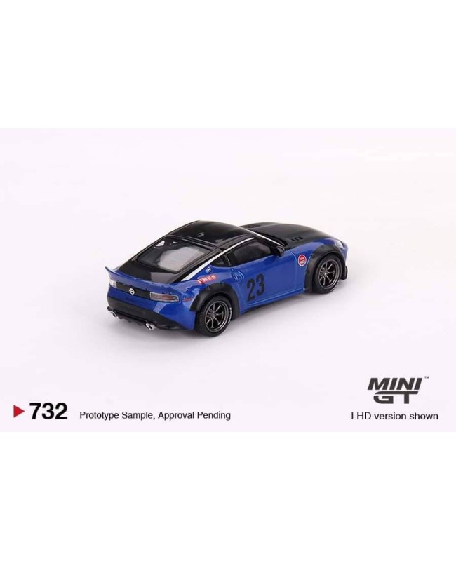 (預訂 Pre-order) MINI GT 1/64 MGT00732-R Nissan Z LB NATION WORKS Serian Blue RHD (Diecast car model)