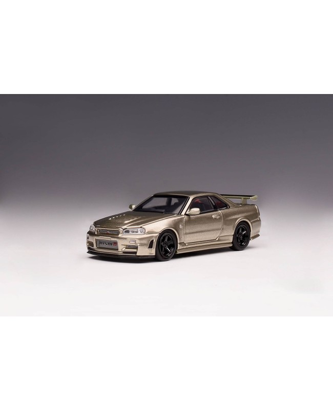 (預訂 Pre-order) MOTORHELIX 1/64 NISSAN SKYLINE GT-R(R34)Z-TUNE (Diecast car model) 限量699台 Jade Green