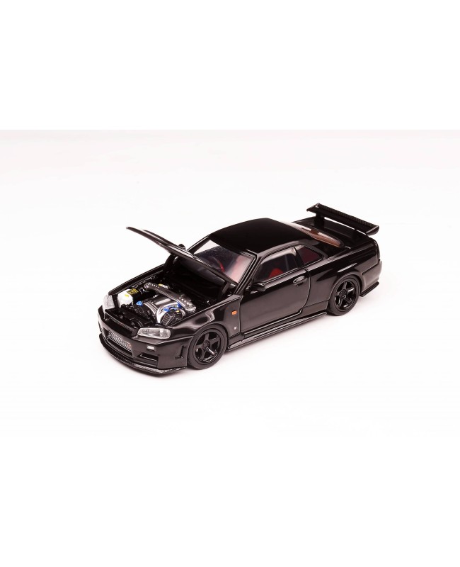 (預訂 Pre-order) MOTORHELIX 1/64 NISSAN SKYLINE GT-R(R34)Z-TUNE (Diecast car model) 限量699台 Pearl Black